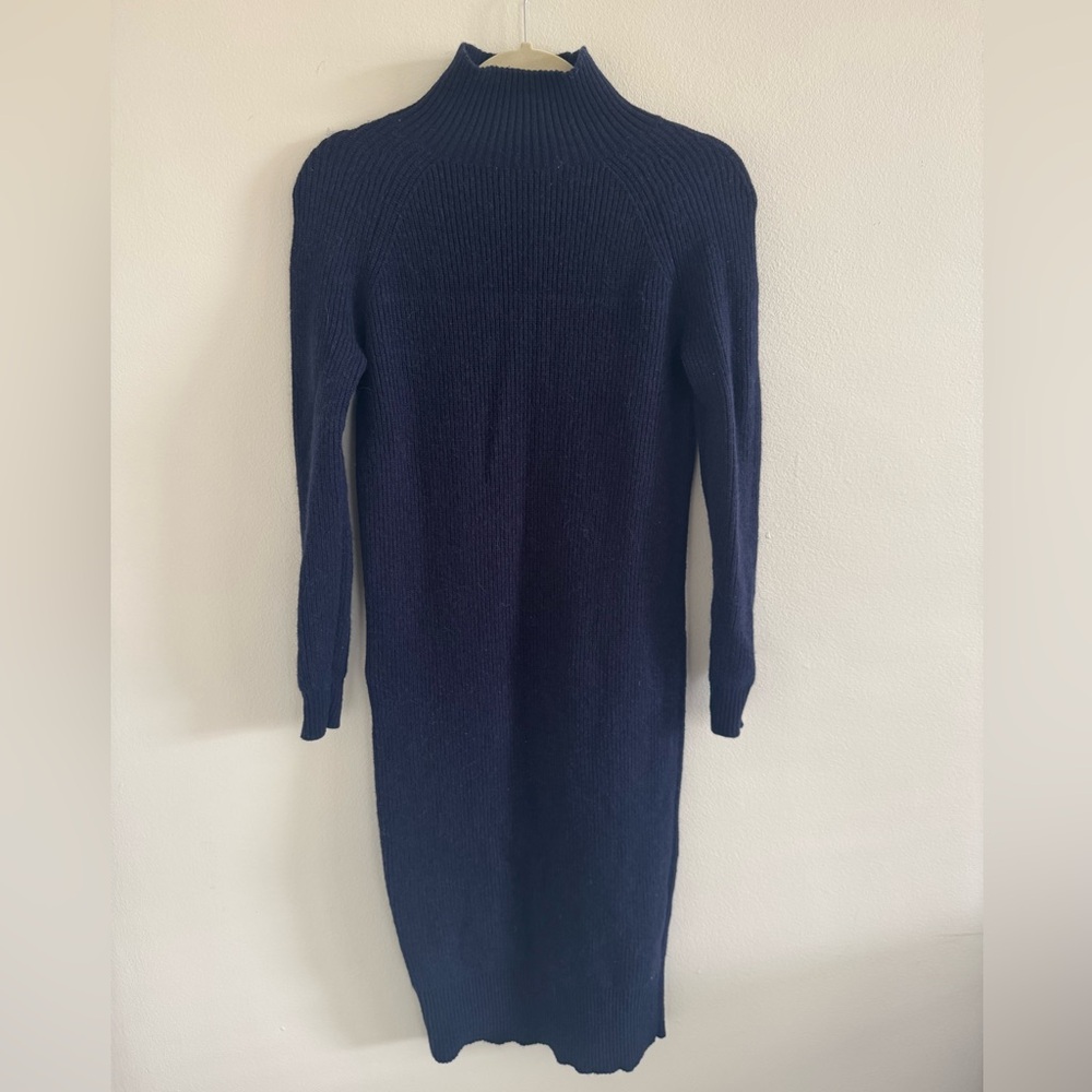 Boden Navy Blue Turtleneck Sweater Dress